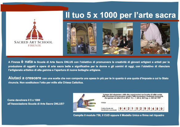 5 x 1000 Scuola di Arte Sacra
